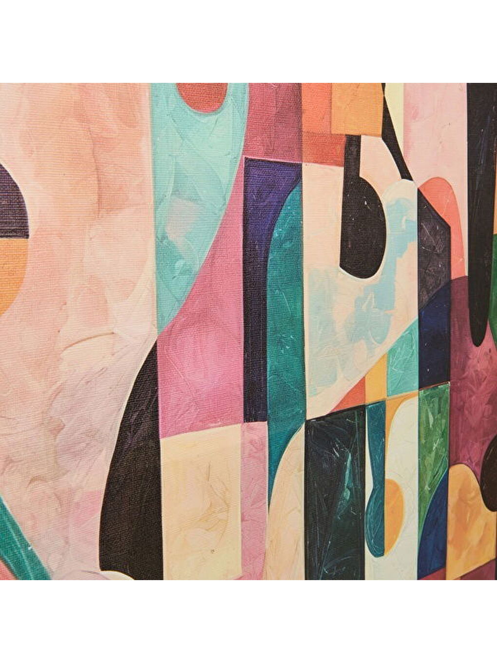 Karışık Deco Human Tablo - Renkli - 100x75 cm-3