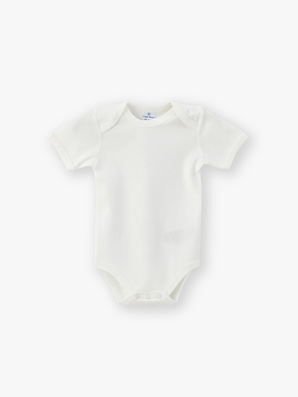 Ekru Bisiklet Yaka Kısa Kollu Pamuklu Kız Bebek Çıtçıtlı Body 4'lü-1