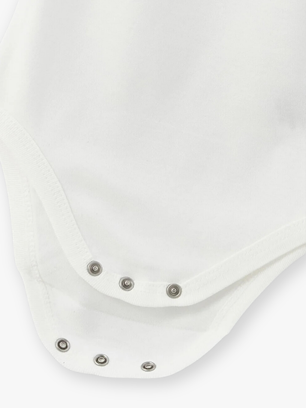 Ekru Bisiklet Yaka Kısa Kollu Pamuklu Kız Bebek Çıtçıtlı Body 4'lü-2