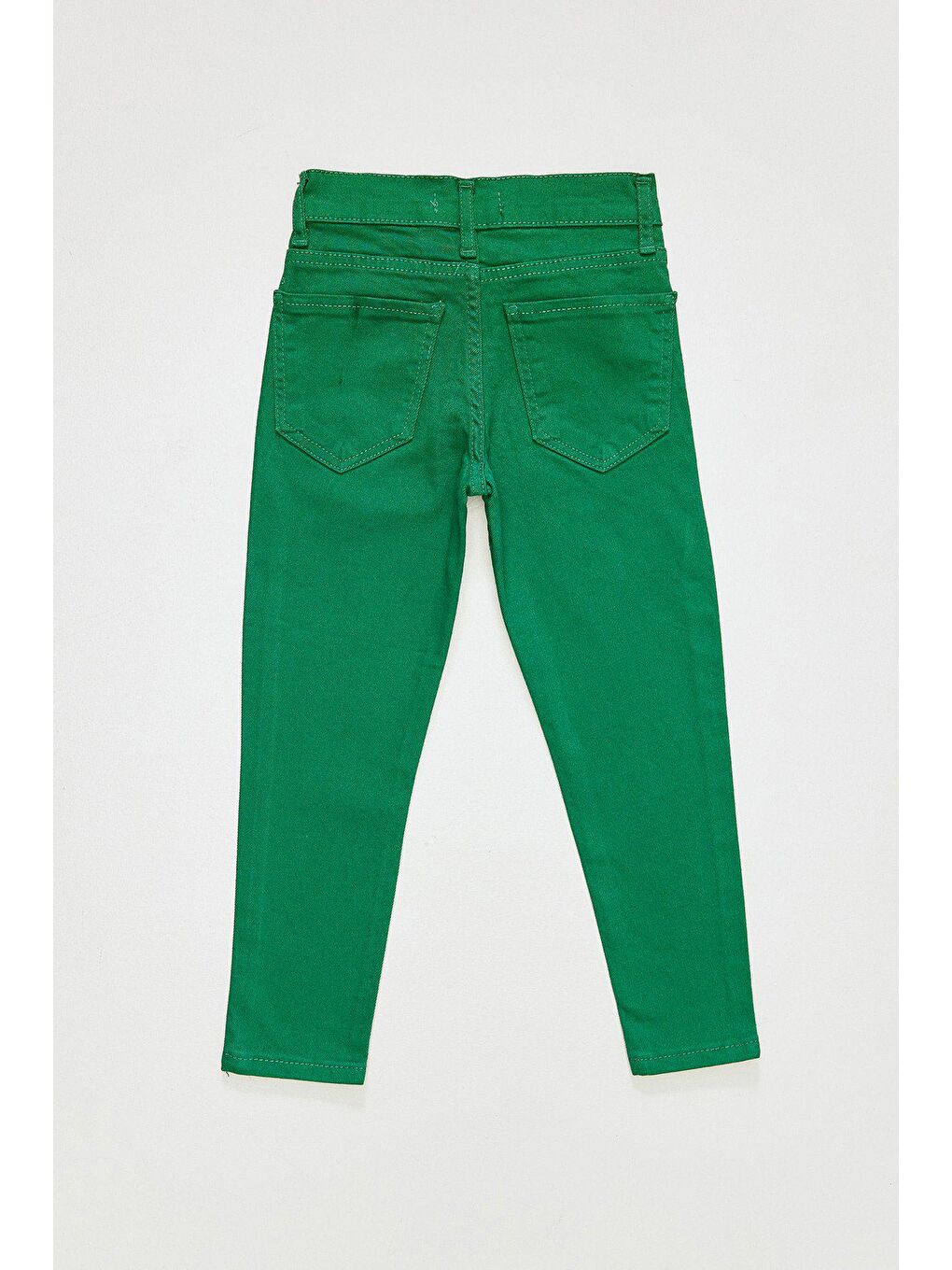 Yeşil Skinny Kız Çocuk Pantolon-1