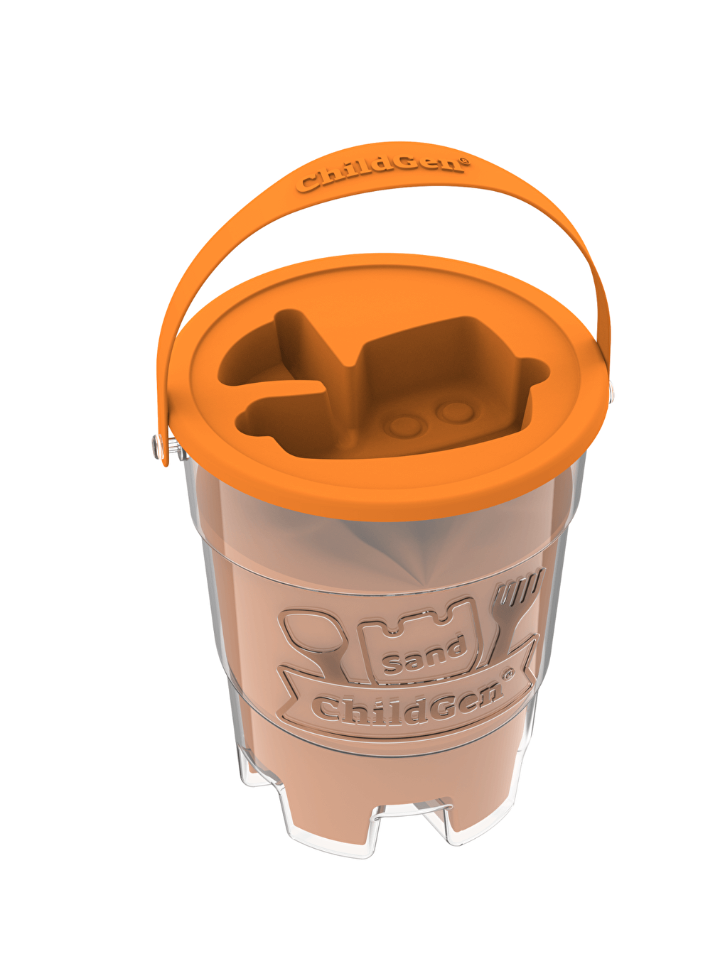 Doğal Kinetik Kum 500gr - Turuncu-1