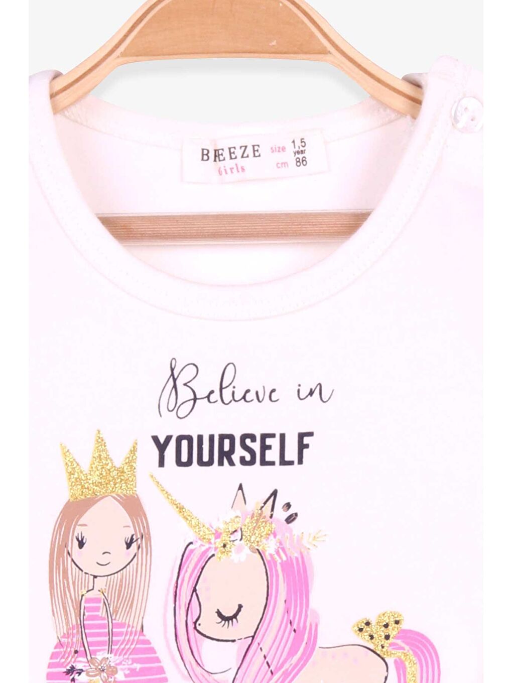 Kız Bebek Uzun Kollu Elbise  Ekru (1.5 Yaş)-2