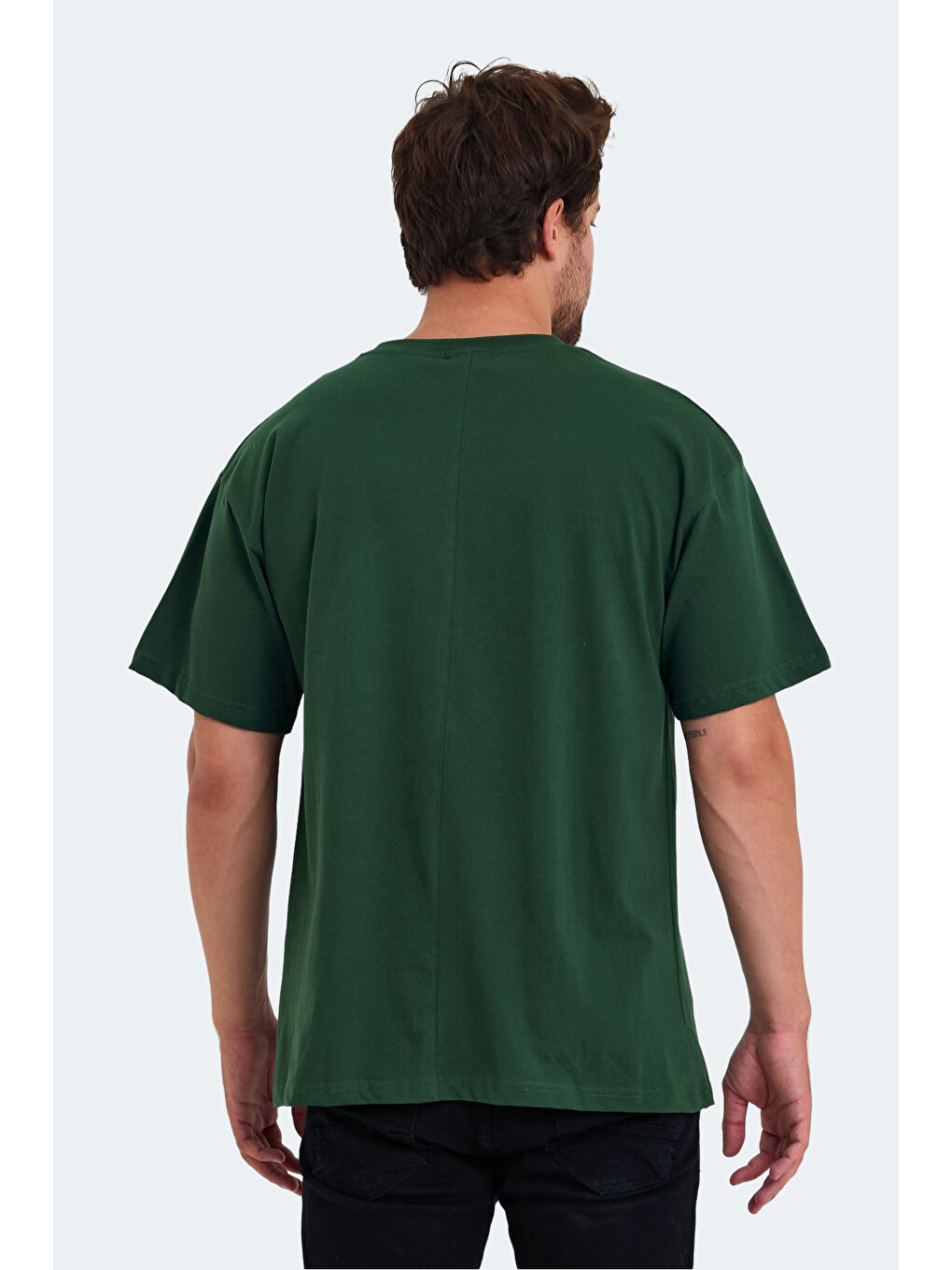 KULANA OveR Erkek %100 Pamuk Tişört Yeşil-1
