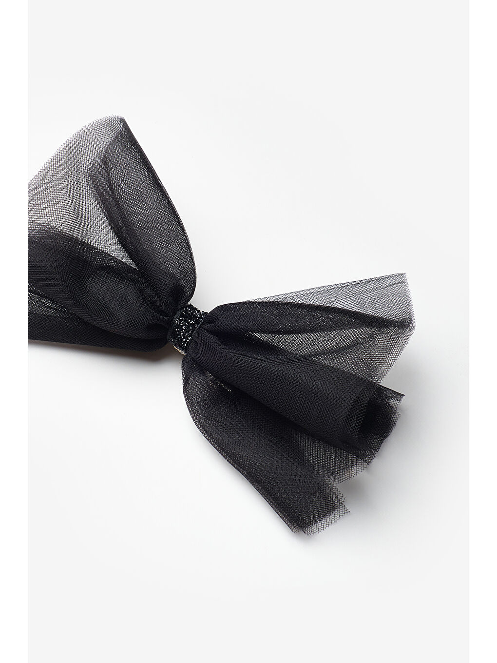 Pembe Simli Bağlamalı Kız Çocuk Tül Klips Toka-1