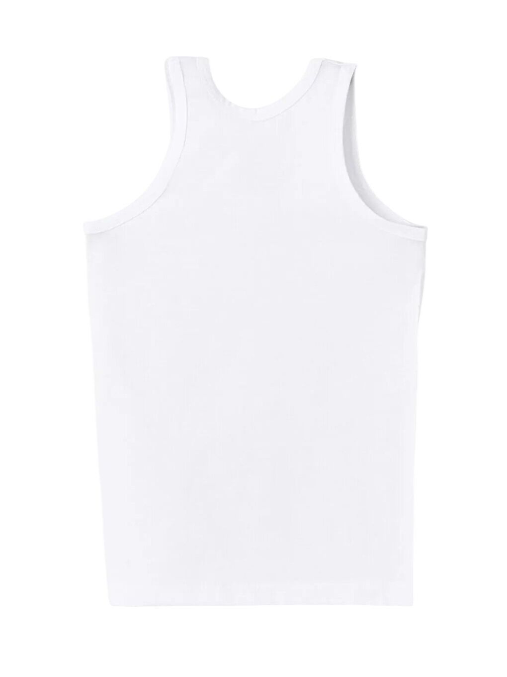 Beyaz Bisiklet Yaka Erkek Çocuk Atlet 6'lI-2