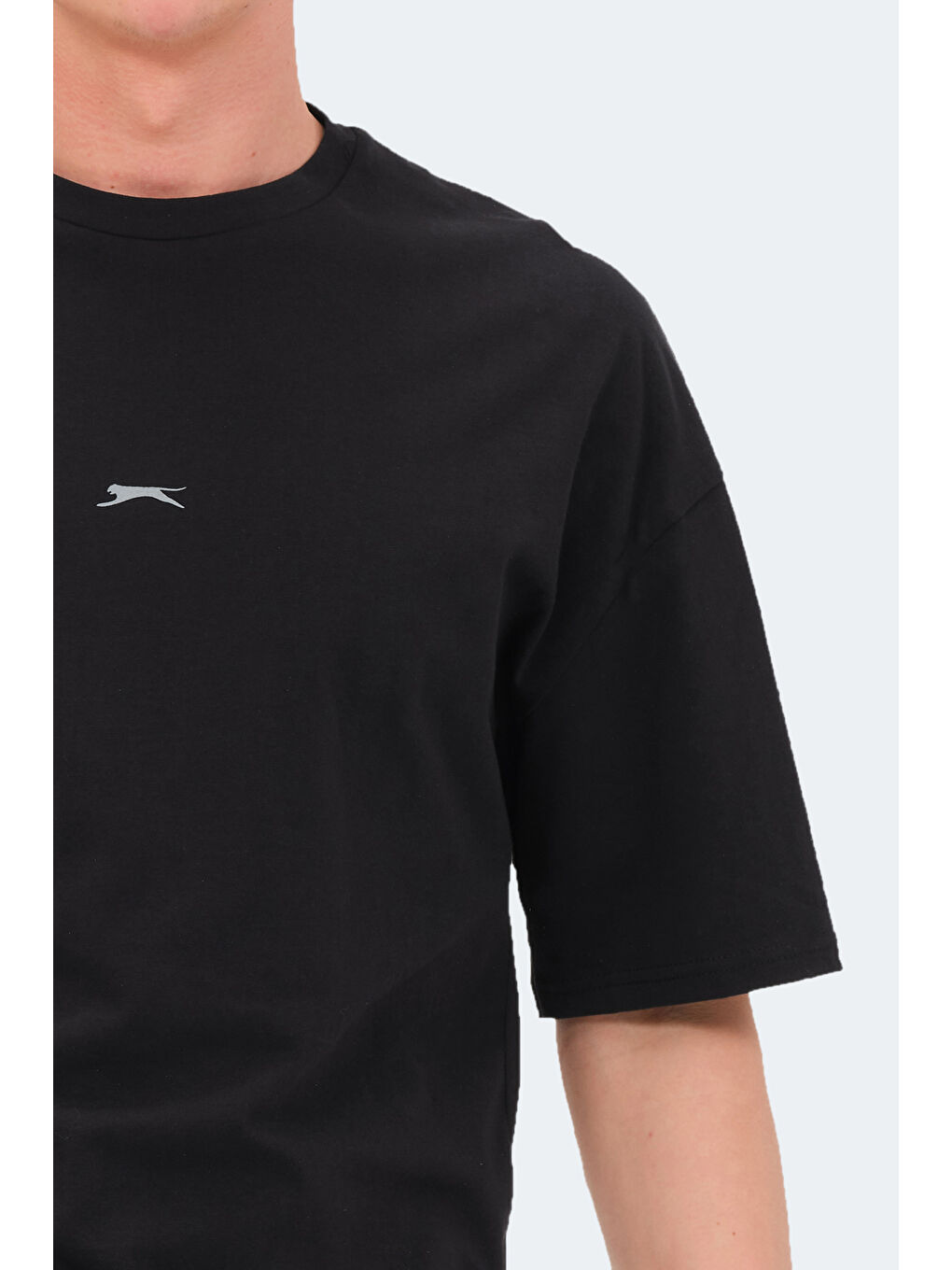 Erkek %100 Pamuk Tişört Siyah-5