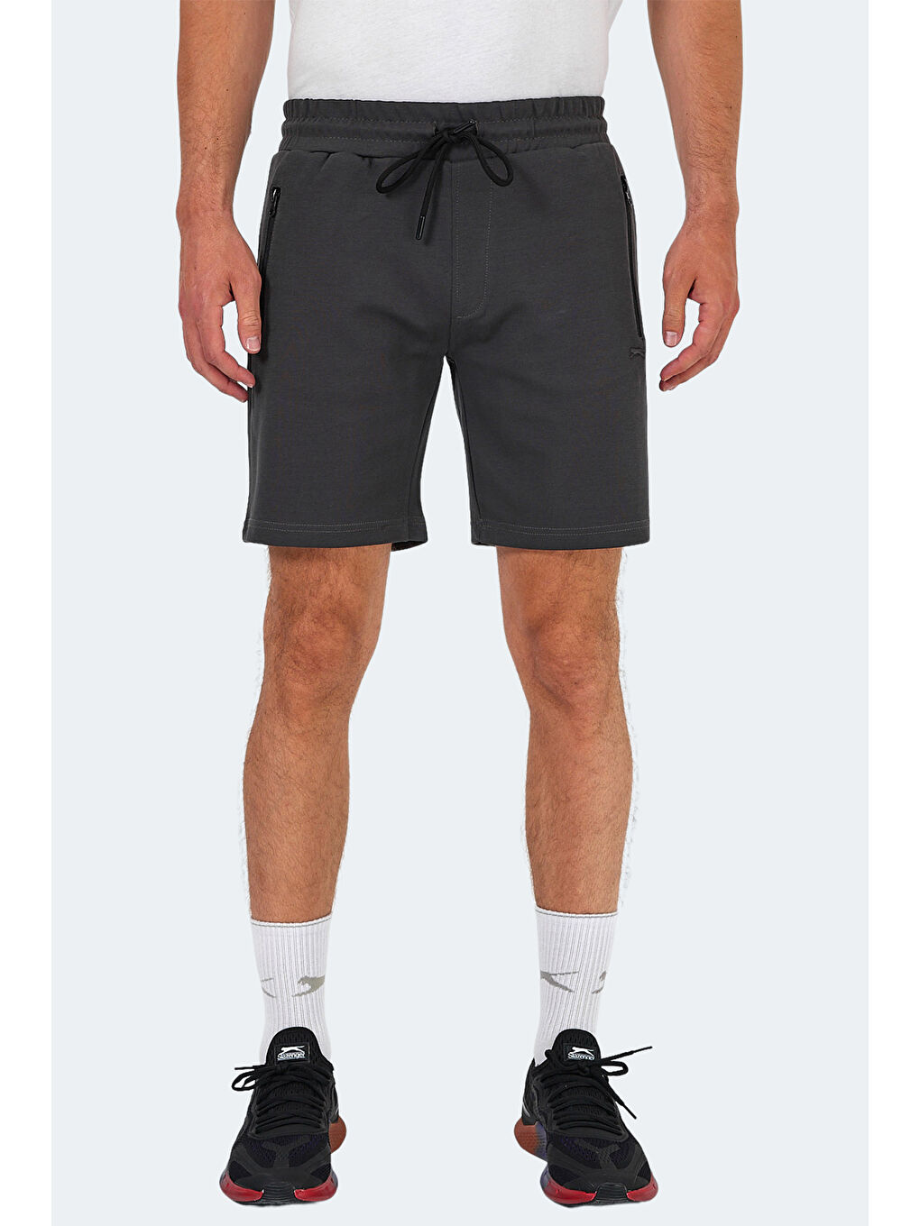 VANO I Erkek Cepli Koyu Gri Şort-1