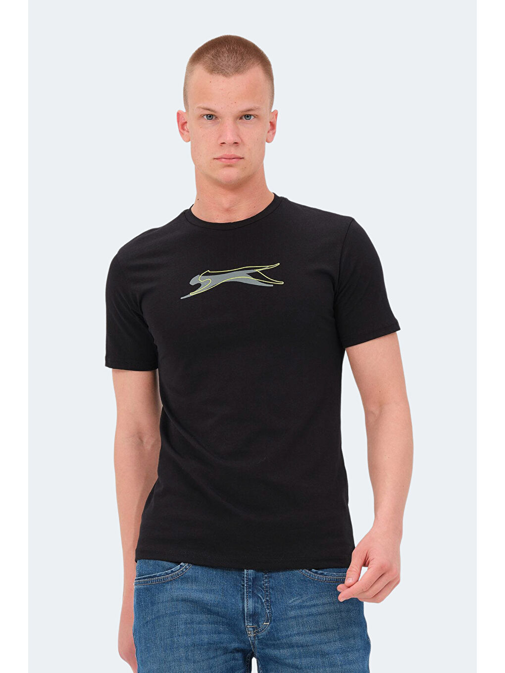 veDRAN KTN Erkek %100 Pamuk Tişört Siyah