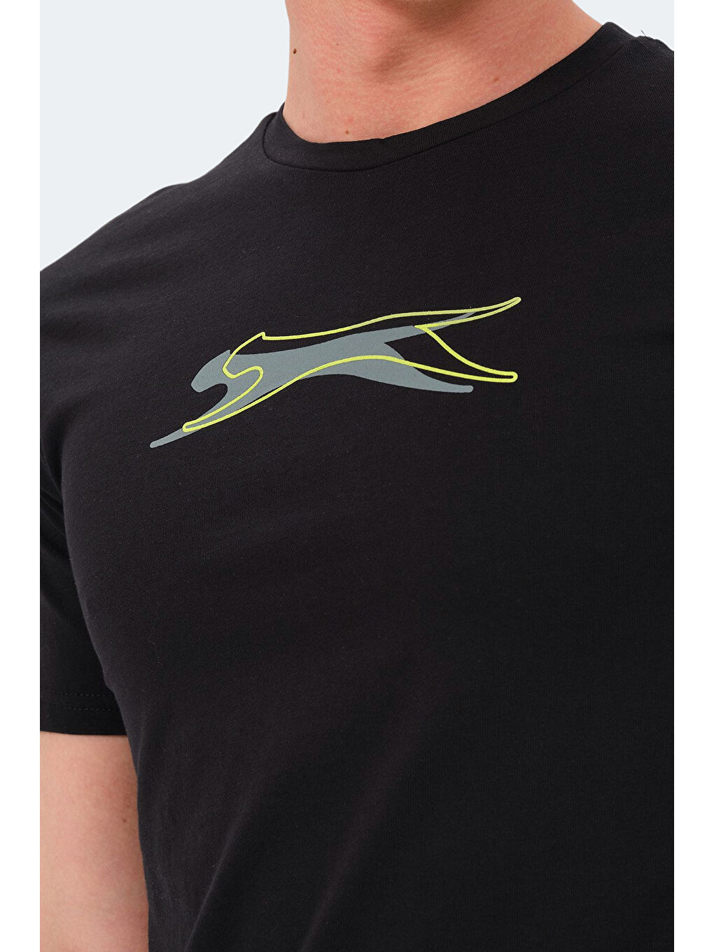 veDRAN KTN Erkek %100 Pamuk Tişört Siyah-4