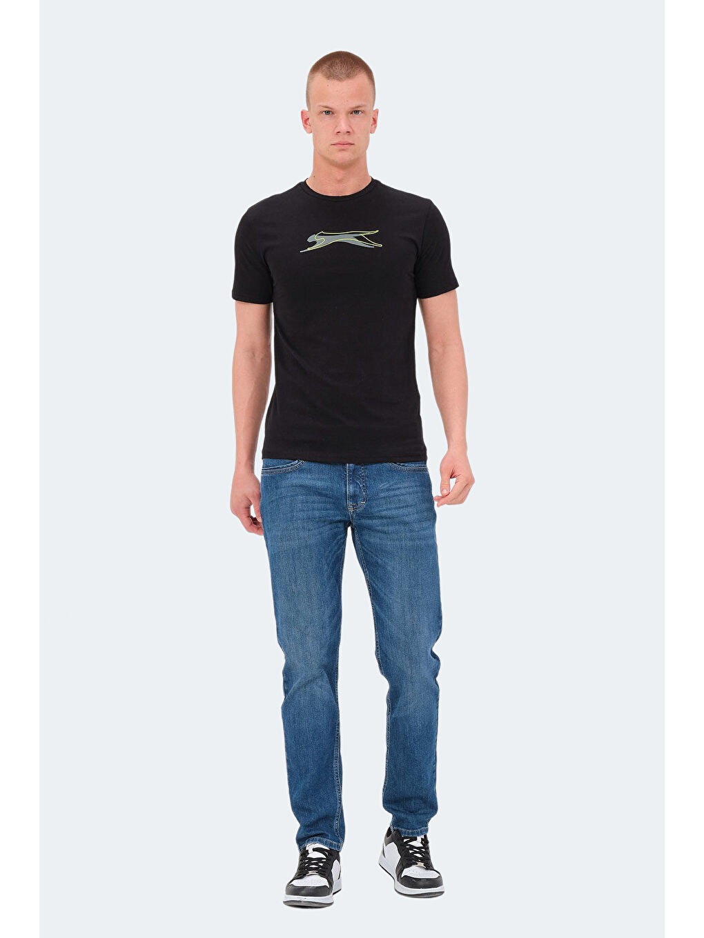 veDRAN KTN Erkek %100 Pamuk Tişört Siyah-6