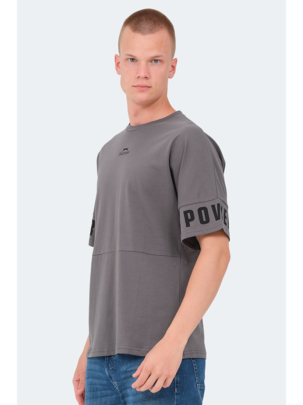 Erkek Tişört  Koyu Gri-5