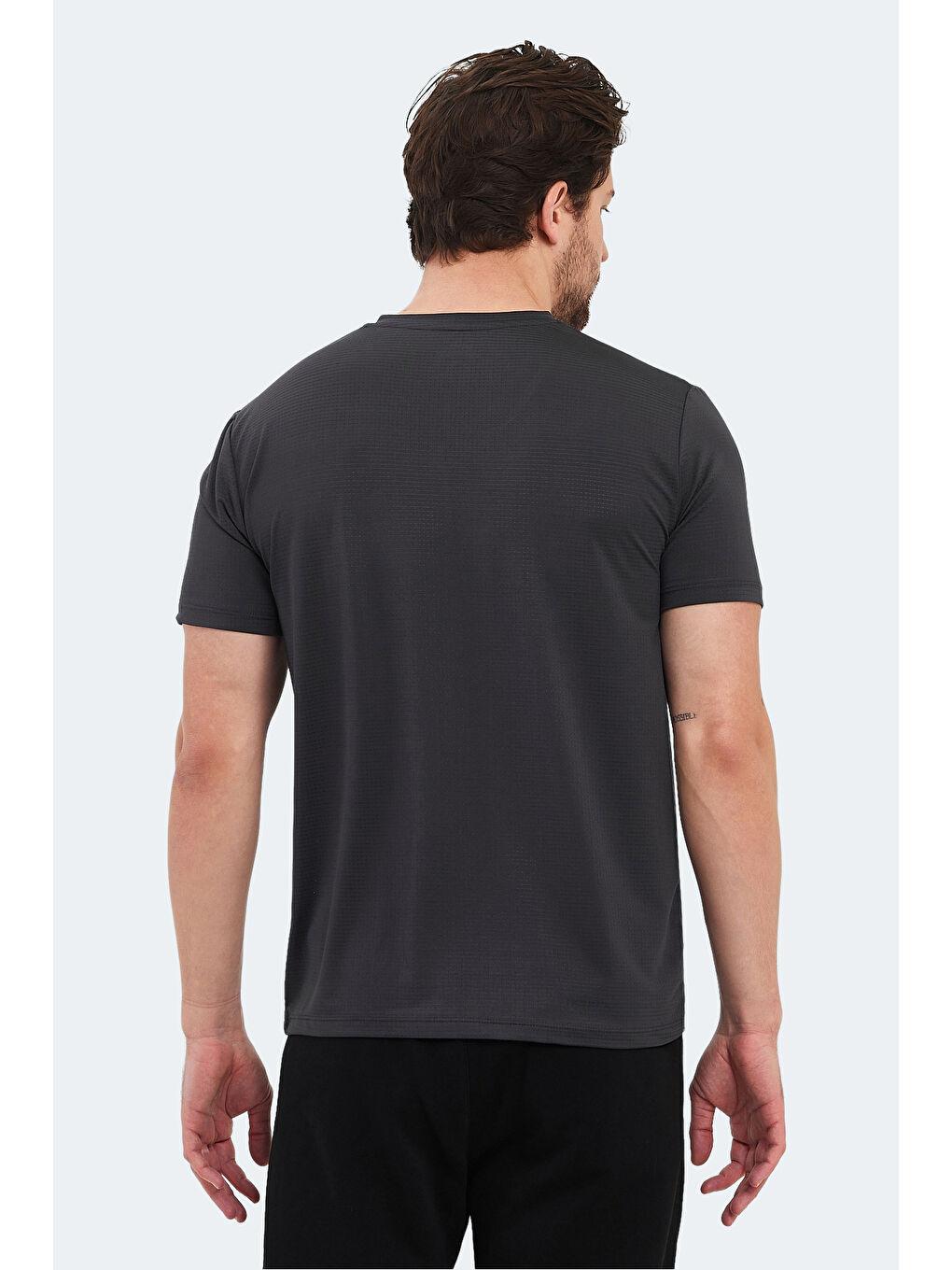 Erkek Tişört Koyu Gri-1