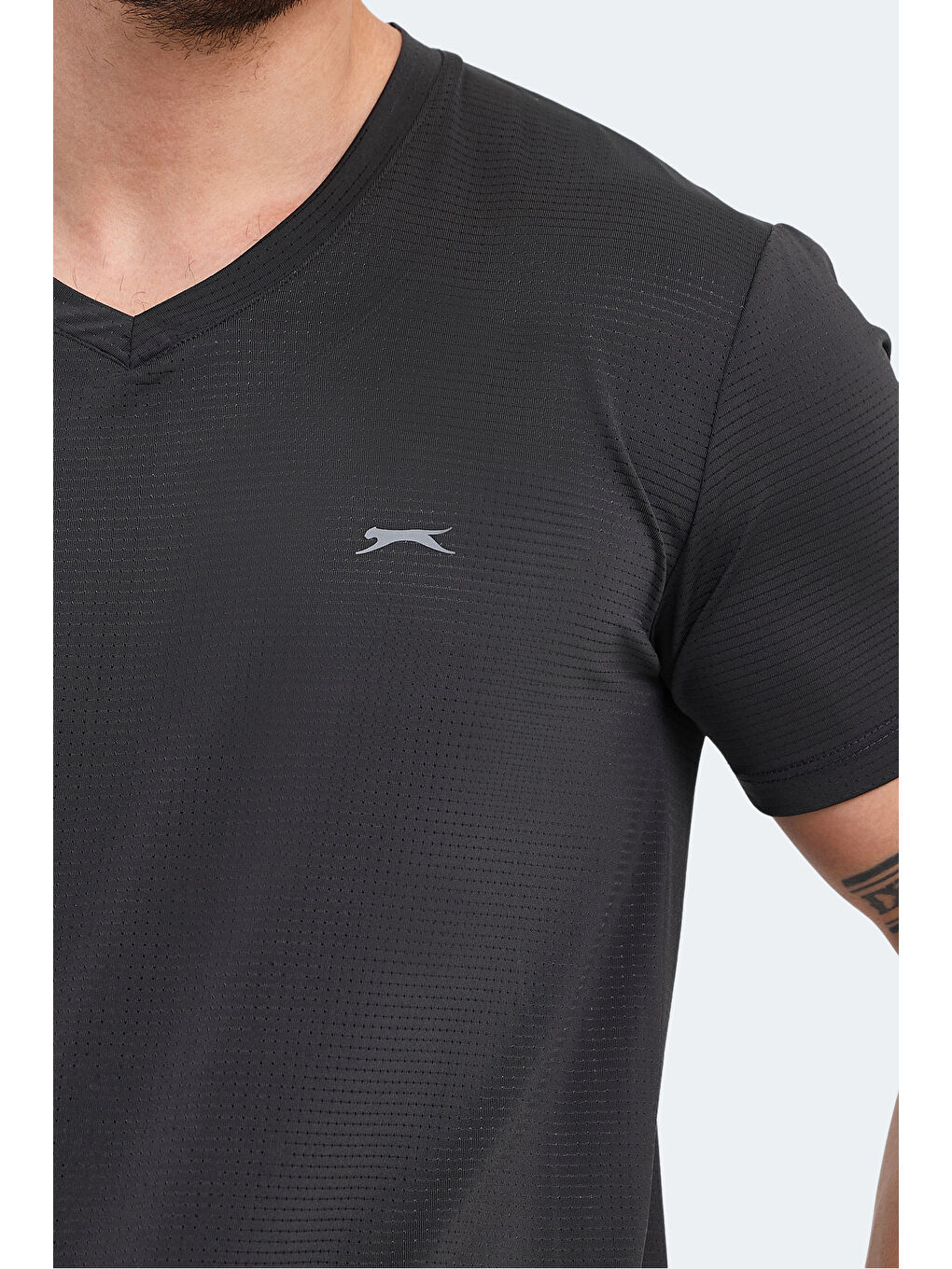 Erkek Tişört Koyu Gri-4