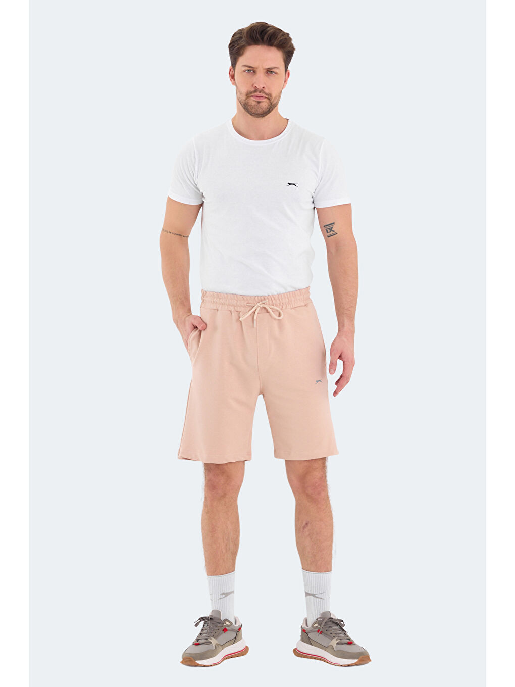 KALLIE Erkek Cepli Bej Şort-6