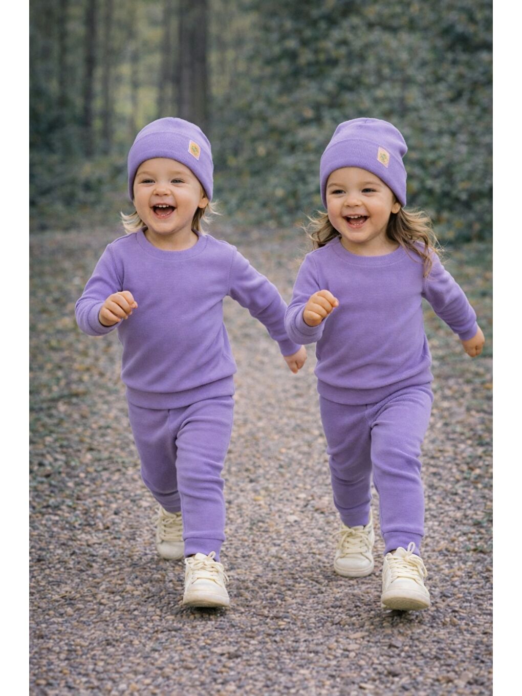 Lila Unisex 3'Lü Kaşkorse Bebe Takım-5