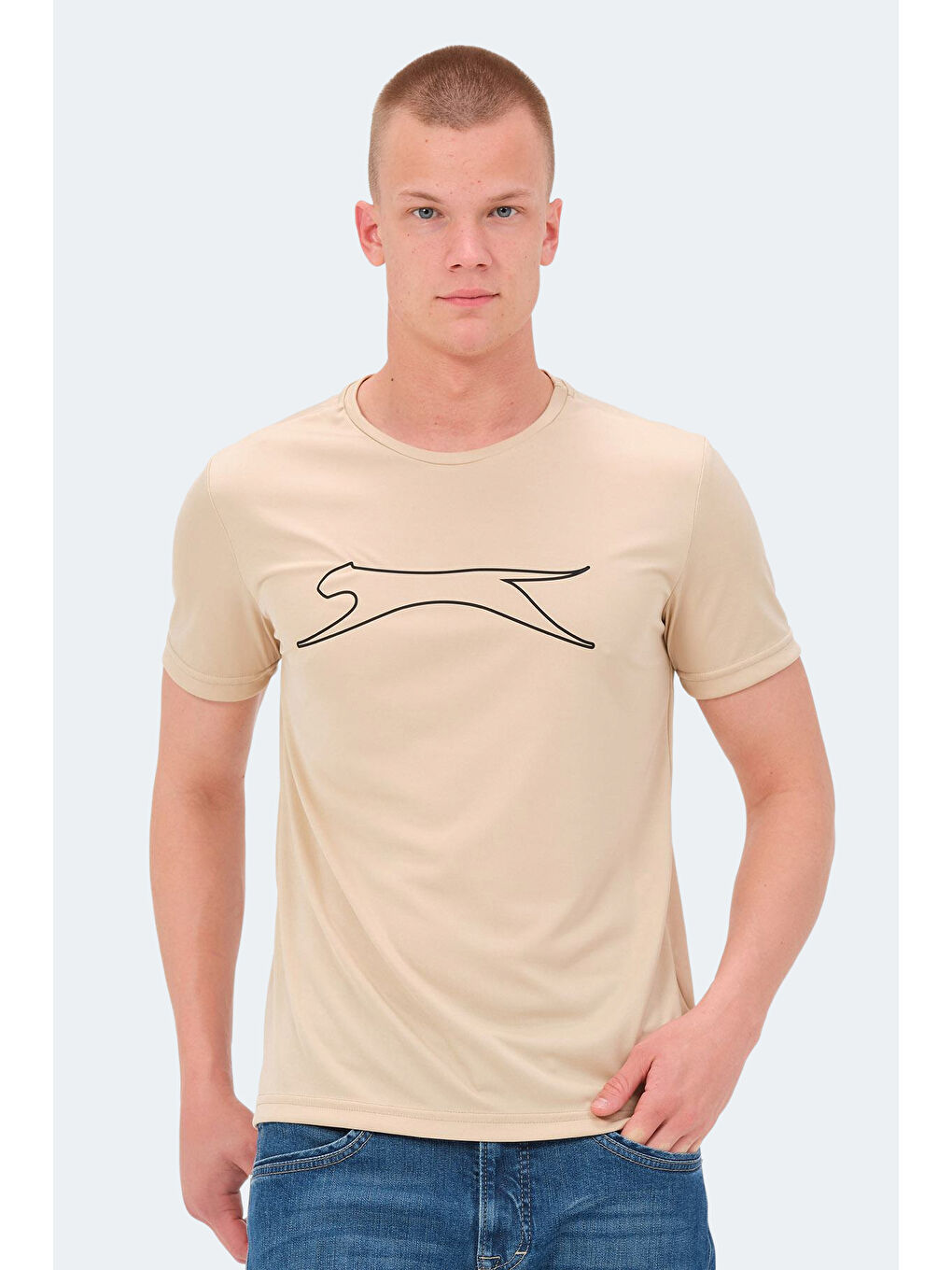 NELLE KTN Erkek Tişört Bej