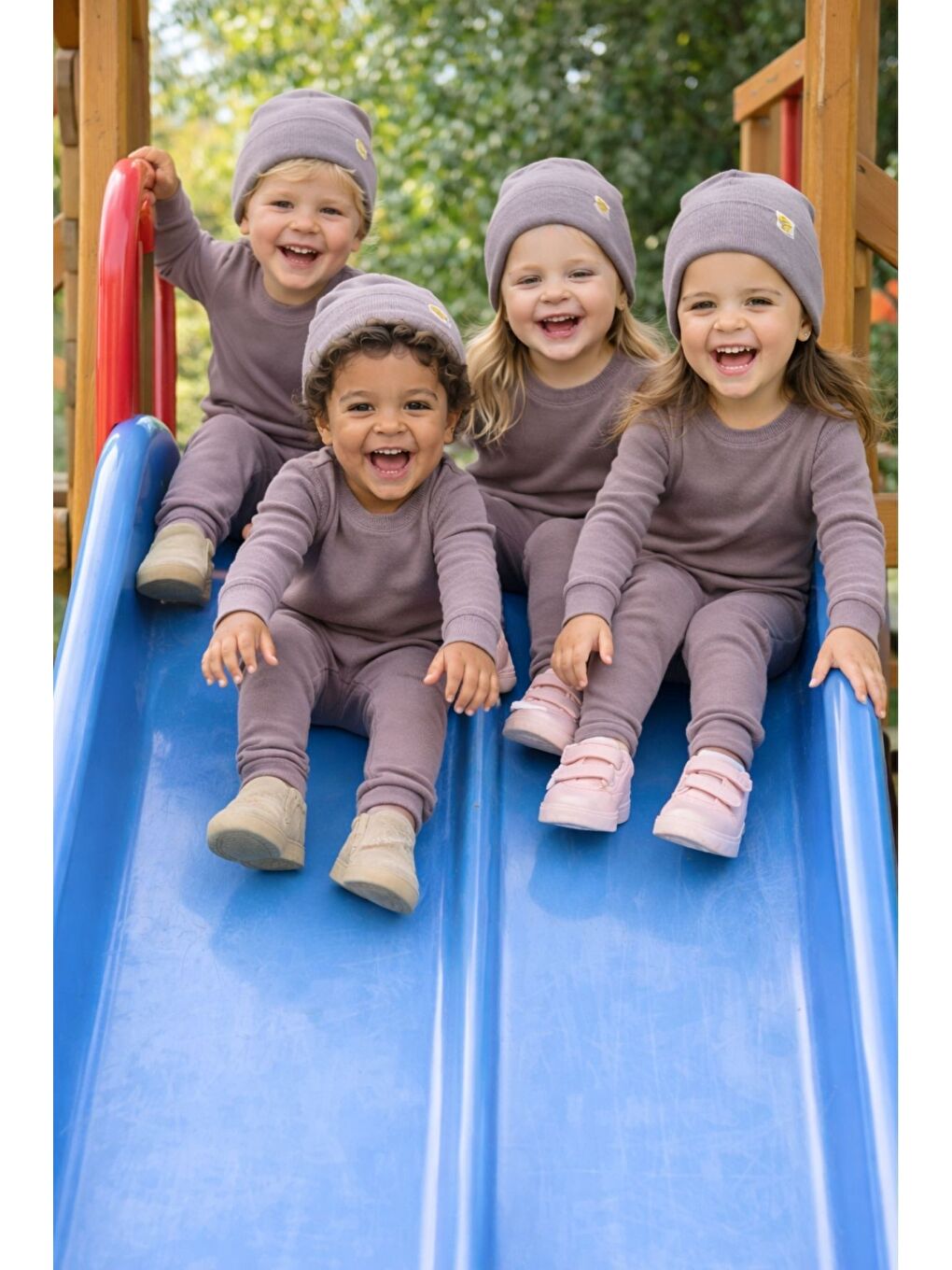 Bej Unisex 3'Lü Kaşkorse Bebe Takım-5