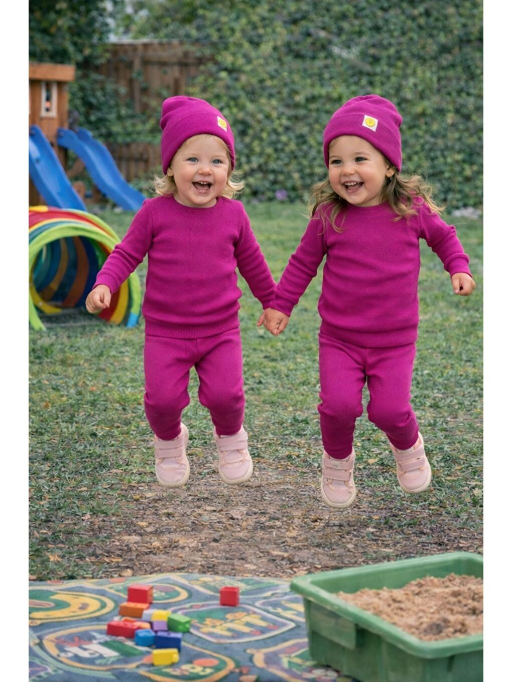 Fuşya Unisex 3'Lü Kaşkorse Bebe Takım-6