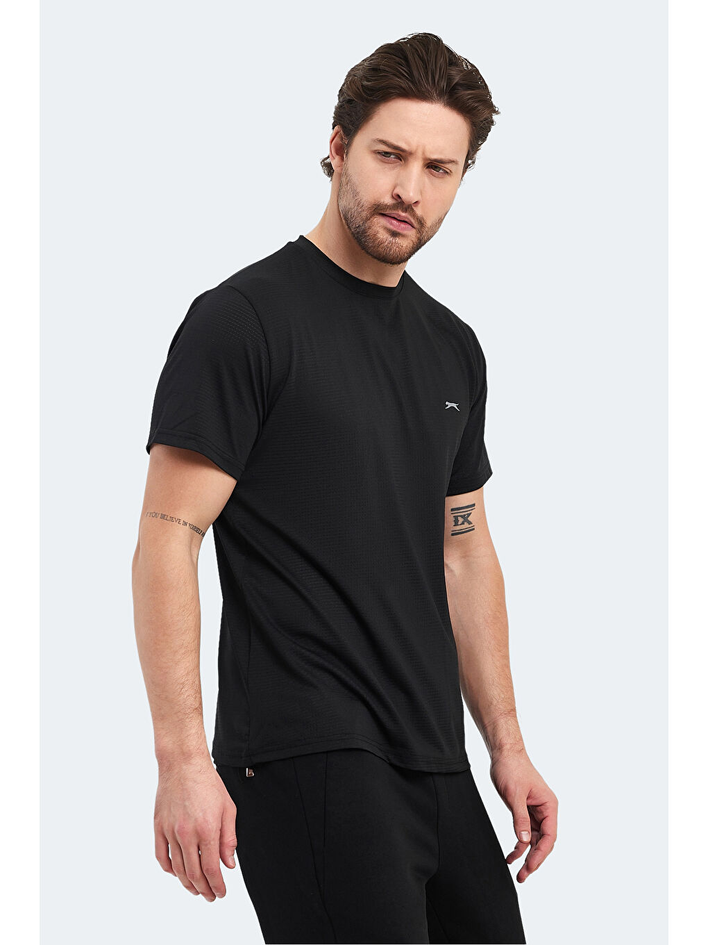 OSWIN KTN Erkek Tişört Siyah-3