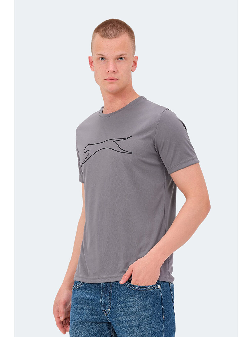 NELLE KTN Erkek Tişört Koyu Gri-5