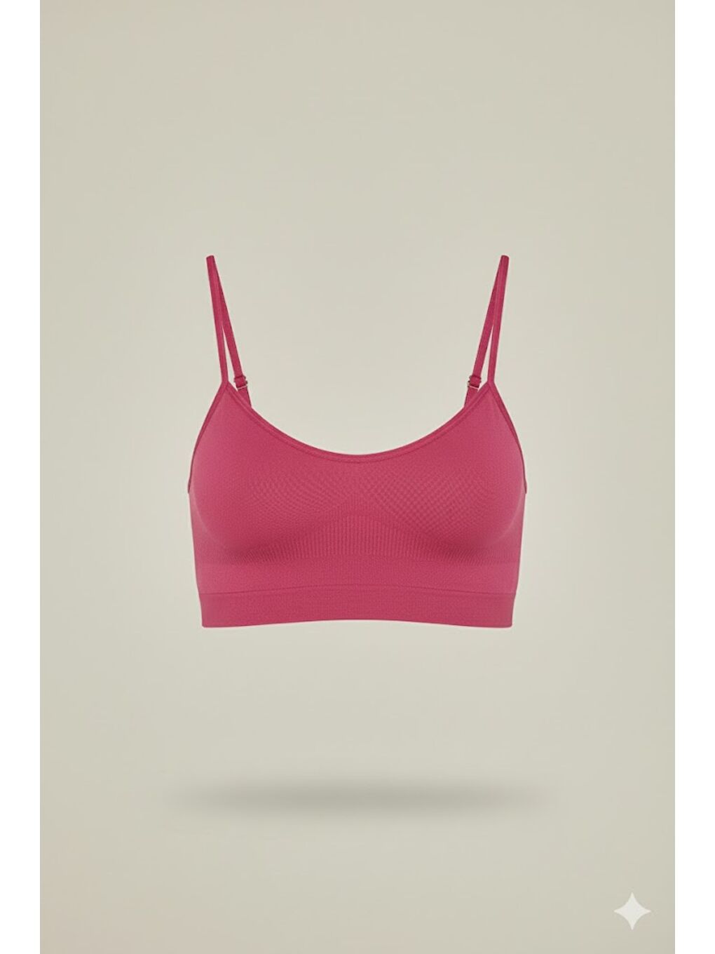 C14003 Dikişsiz İnce Askı Büstiyer Mürdüm