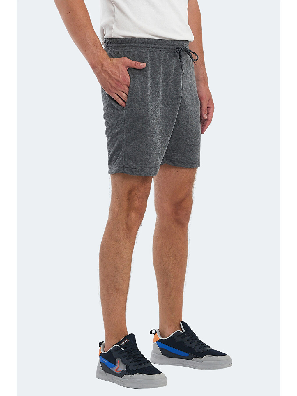 NAIDA IN Erkek Cepli Koyu Gri Şort-2