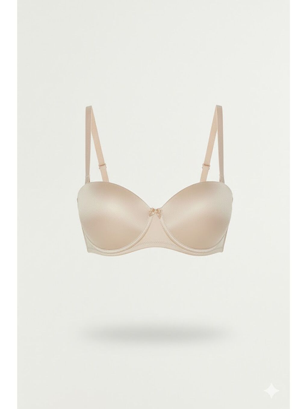 Bej Desteksiz Straplez Sütyen C17050 Ten