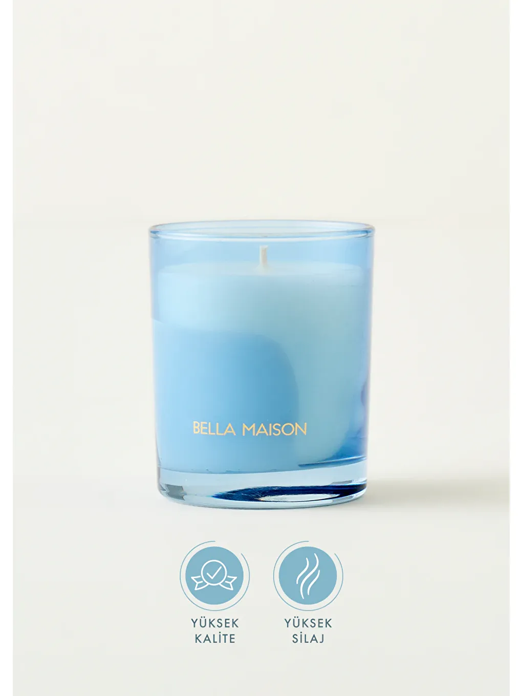 Jasmine Whisper Kokulu Soya Wax Mum Mavi (120 gr)