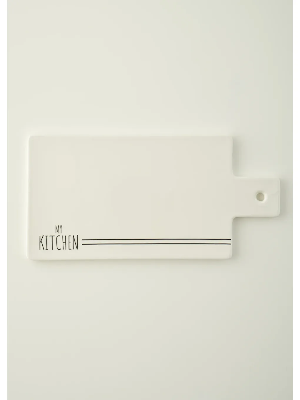 My Kitchen Porselen Sunum Tahtası Beyaz (30x15x0,8 cm)