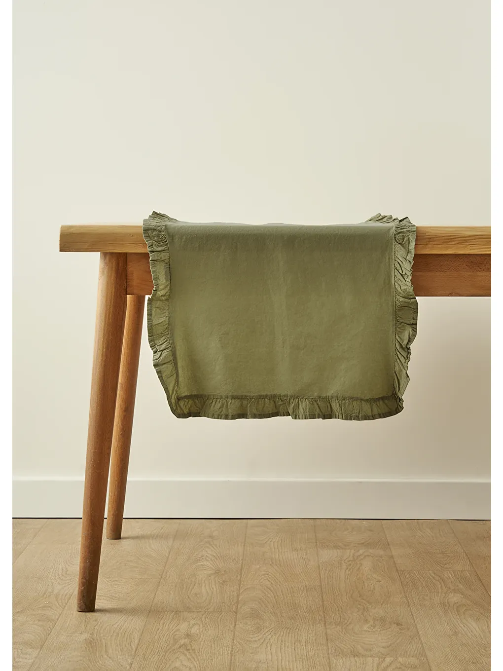 %100 Pamuk Elegance Runner Haki (50x150 cm)