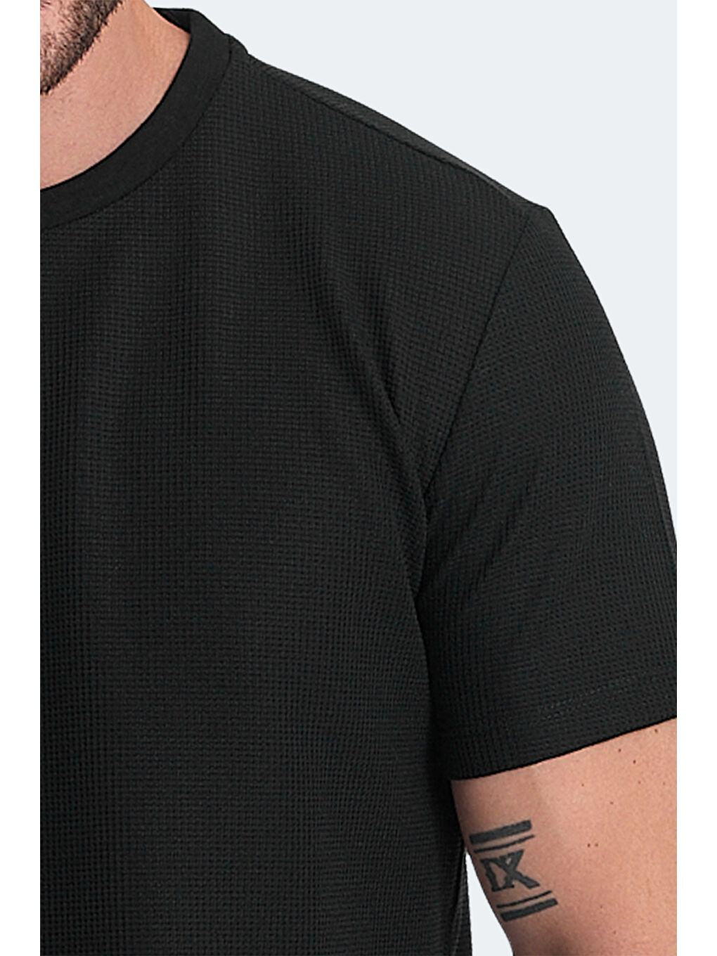 veLveL Erkek Tişört Siyah-4