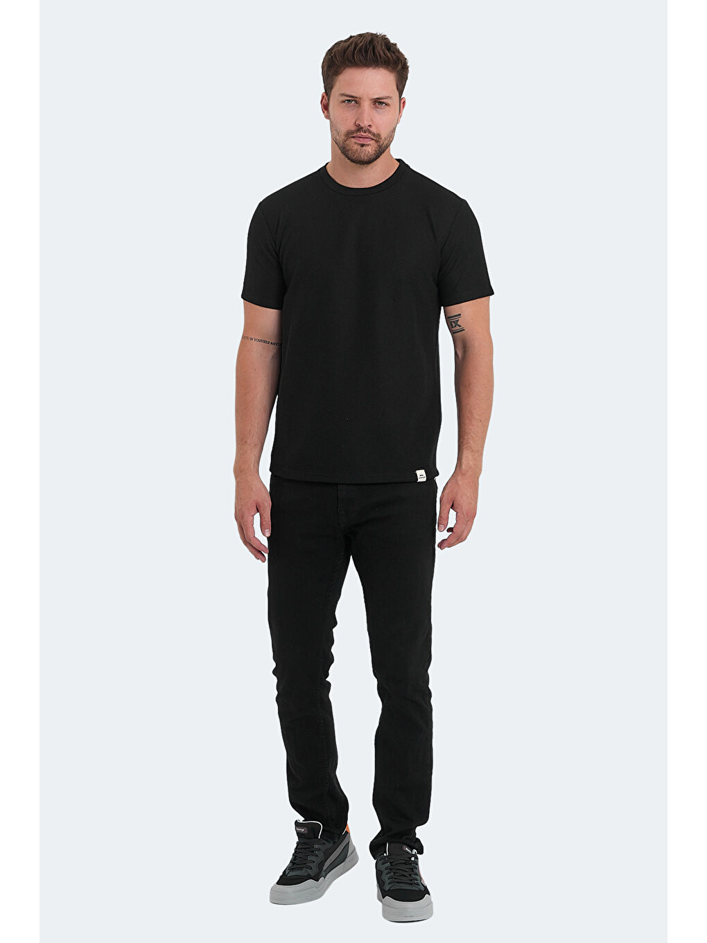 veLveL Erkek Tişört Siyah-6
