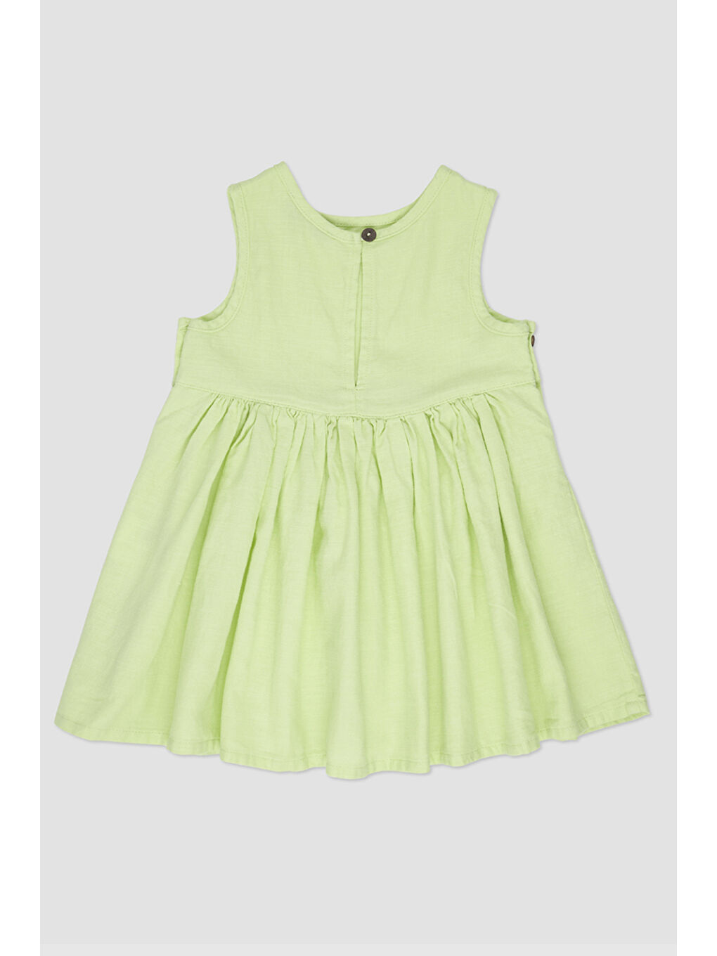Kız Bebek Eteği Volanlı Yeşil Elbise-2