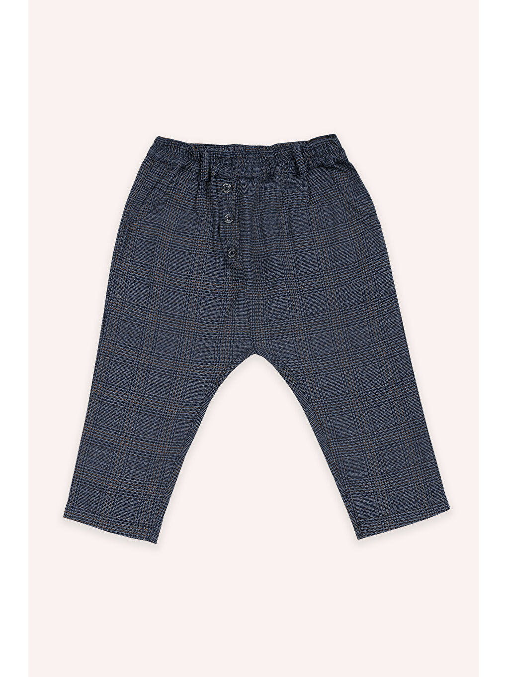 Erkek Bebek Lacivert Ekose Pantolon