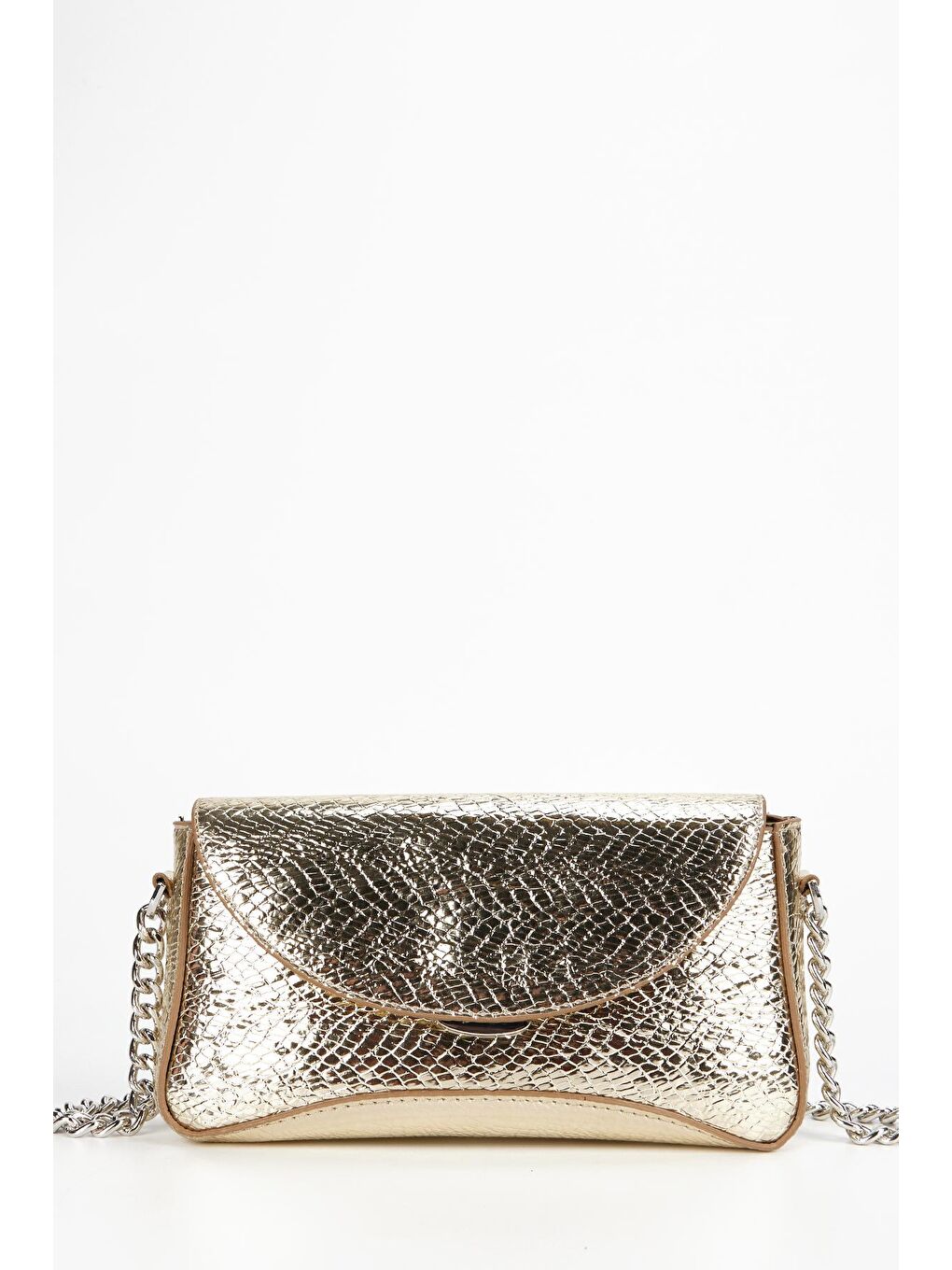 Sarı Zincir Detaylı Berry Kadın Çapraz Çanta Gold