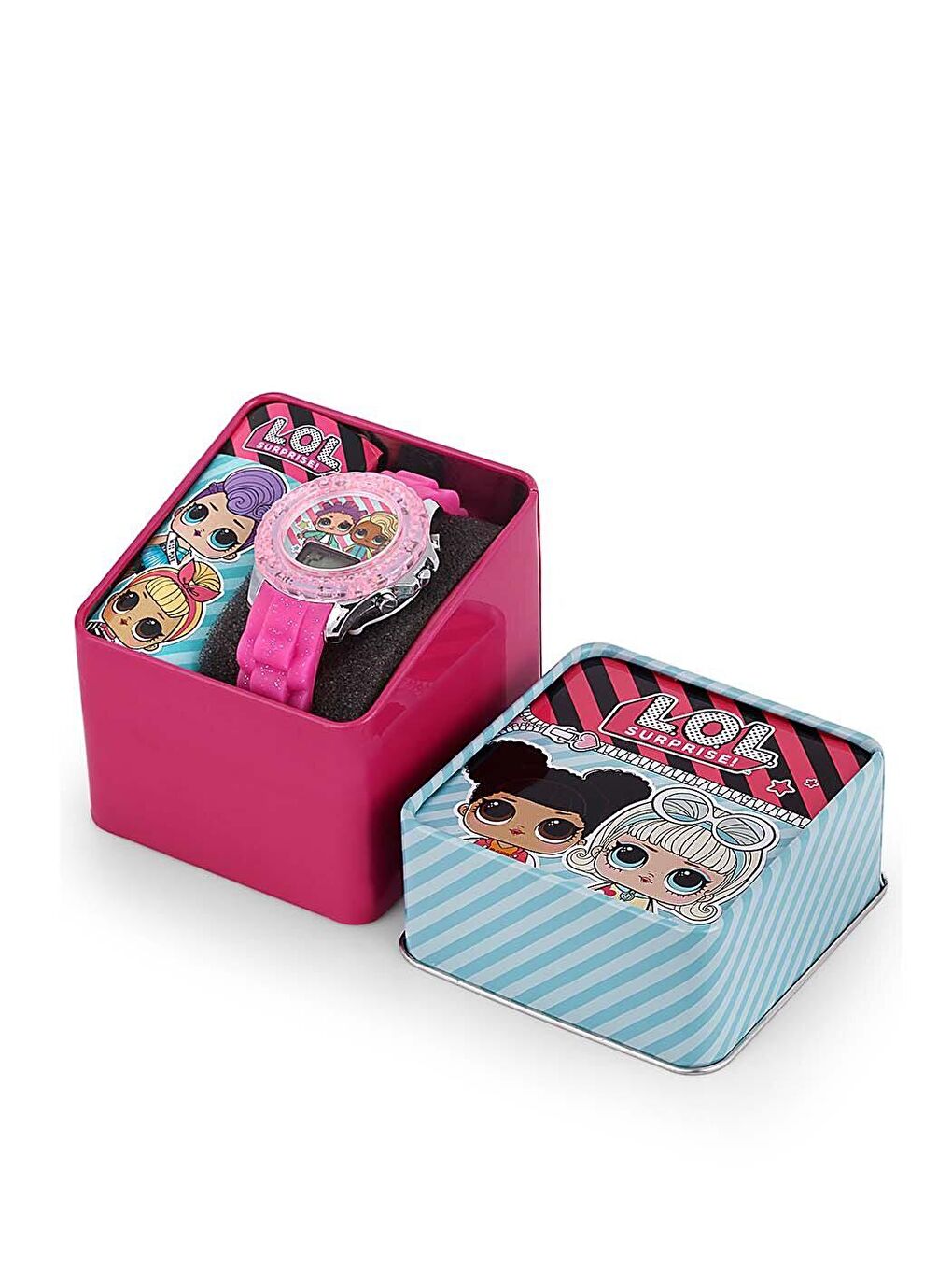 L.O.L Suprise! Dijital Işıklı Pembe LOL Çocuk Kol Saati-4