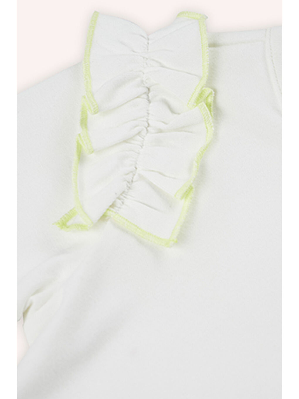 Kız Bebek Uzun Kollu Beyaz Tişört-2