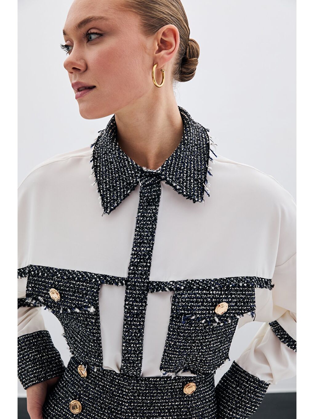 Cepli Tüvitli Gömlek - Sax Mavi-1