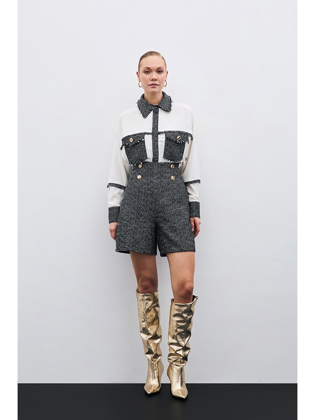 Cepli Tüvitli Gömlek - Sax Mavi-2