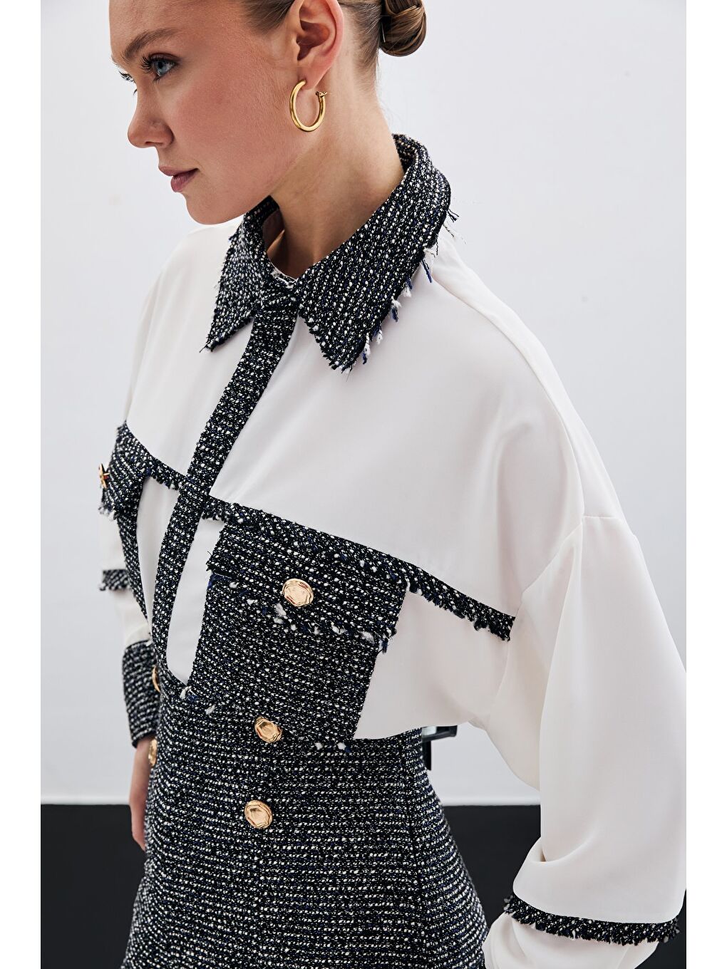 Cepli Tüvitli Gömlek - Sax Mavi-3