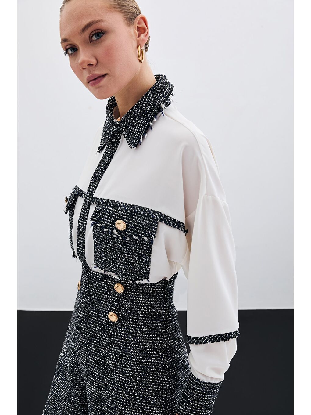 Cepli Tüvitli Gömlek - Sax Mavi-4