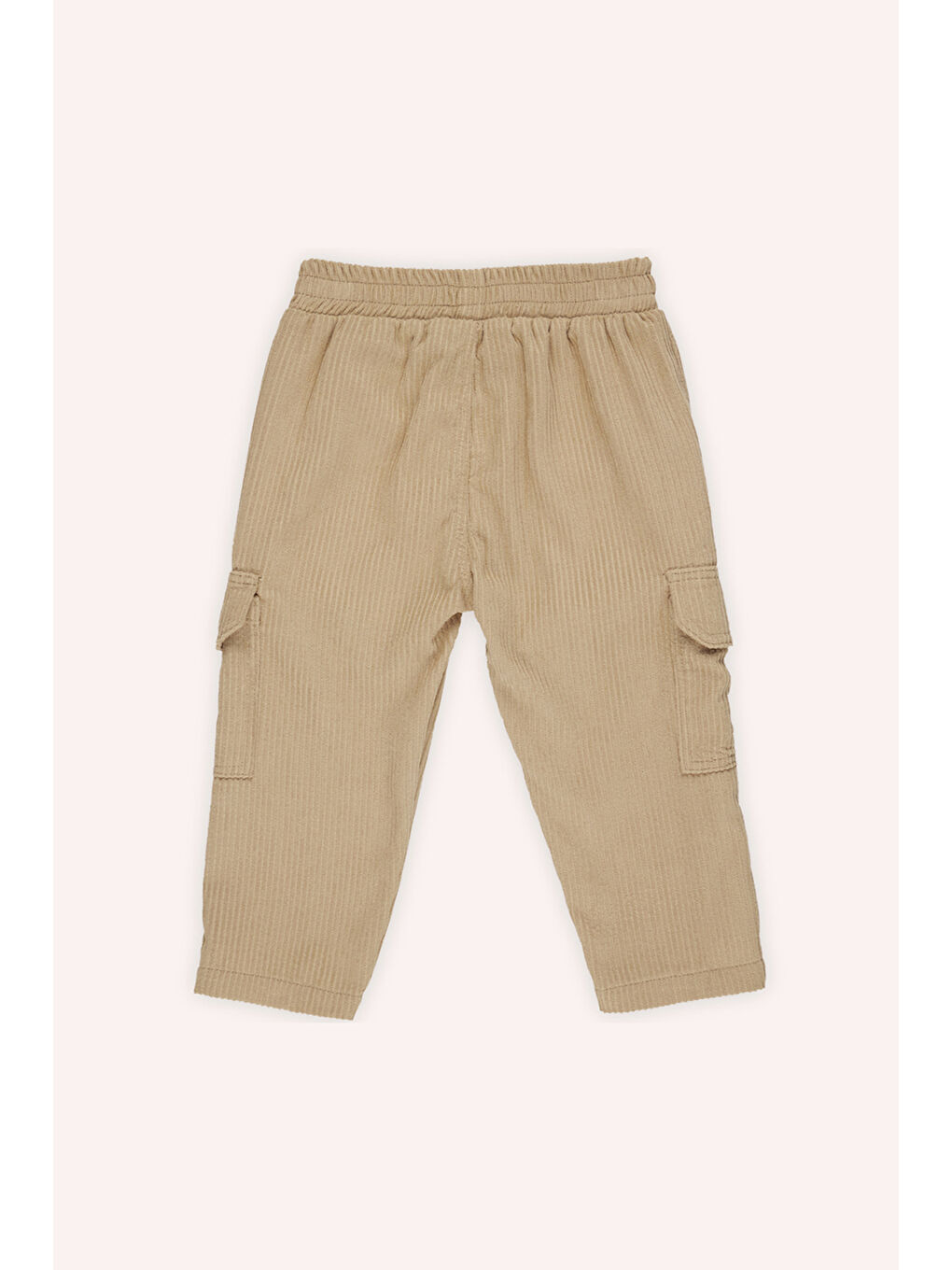 Erkek Bebek Fitilli Bej Pantolon-1