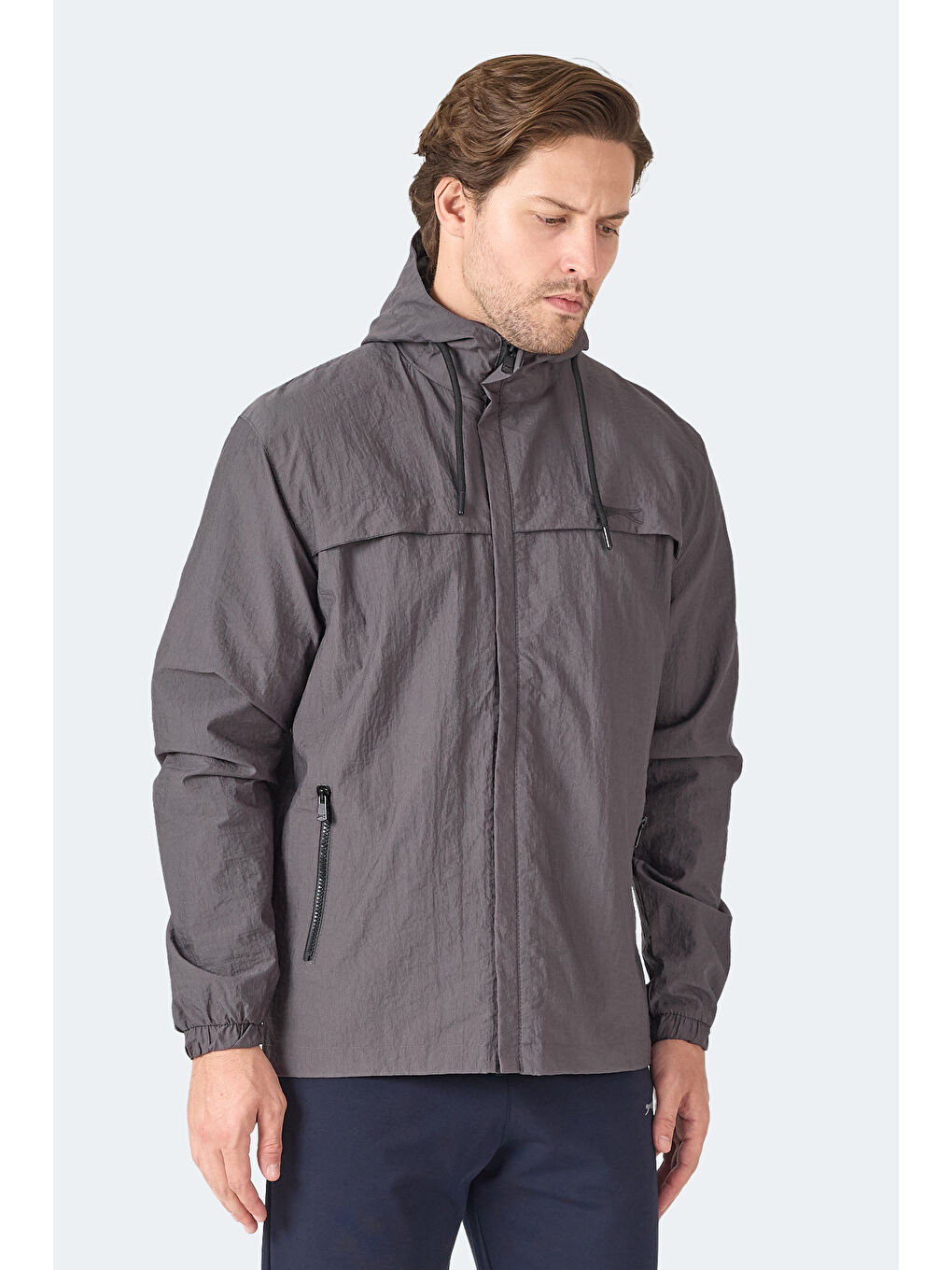 HANGA Erkek Antrasit Yağmurluk-4