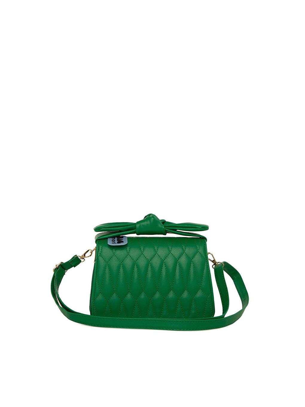 Yeşil Nakışlı Kurdela Detaylı Kutu Çanta-2