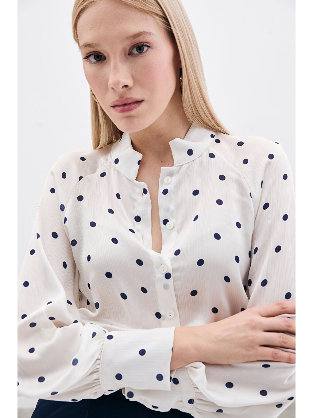 Hakim Yaka Gömlek - Lacivert-3