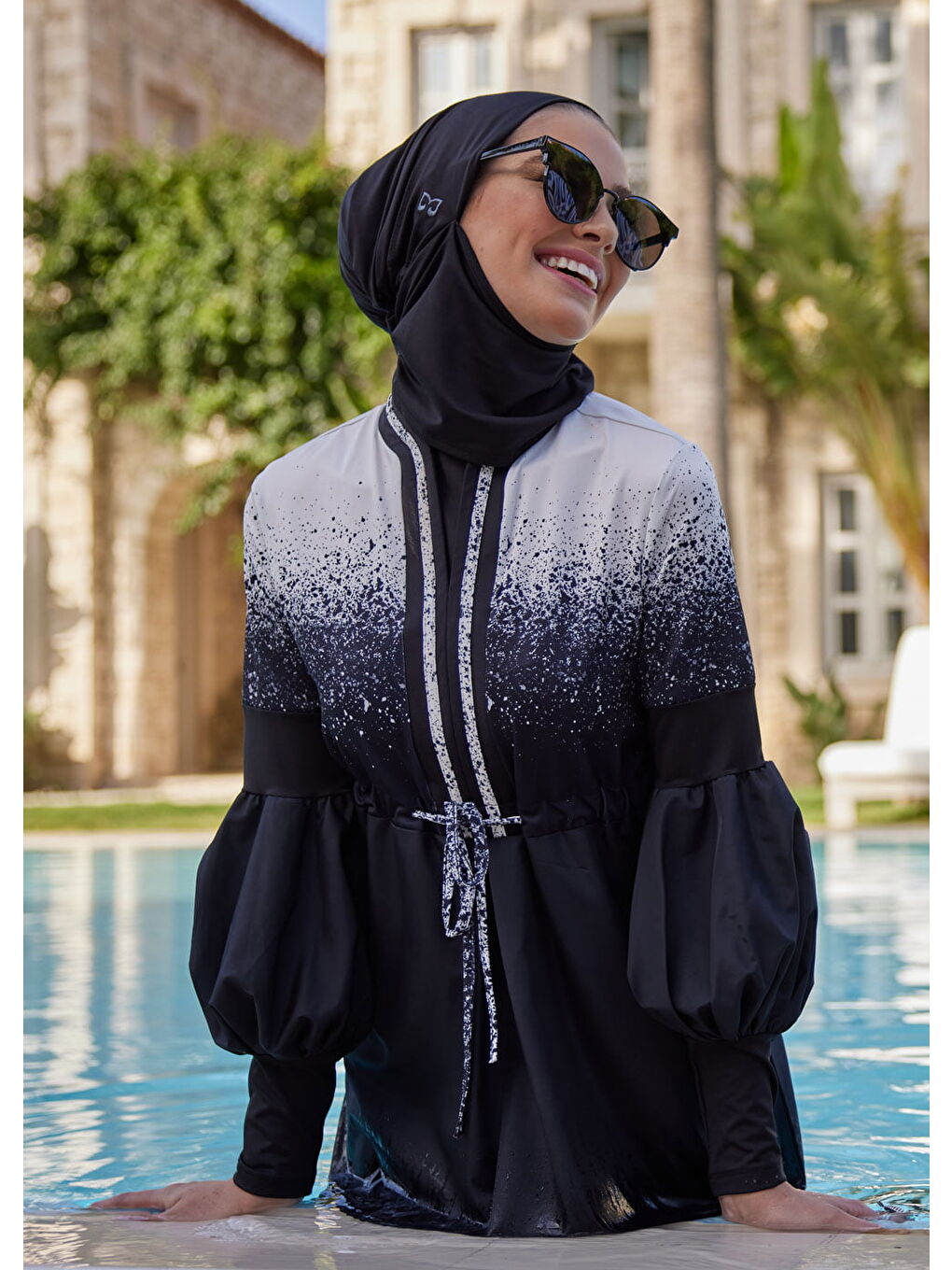 Karışık Tarz-ı Cool Tasarım Tesettür Mayo-5