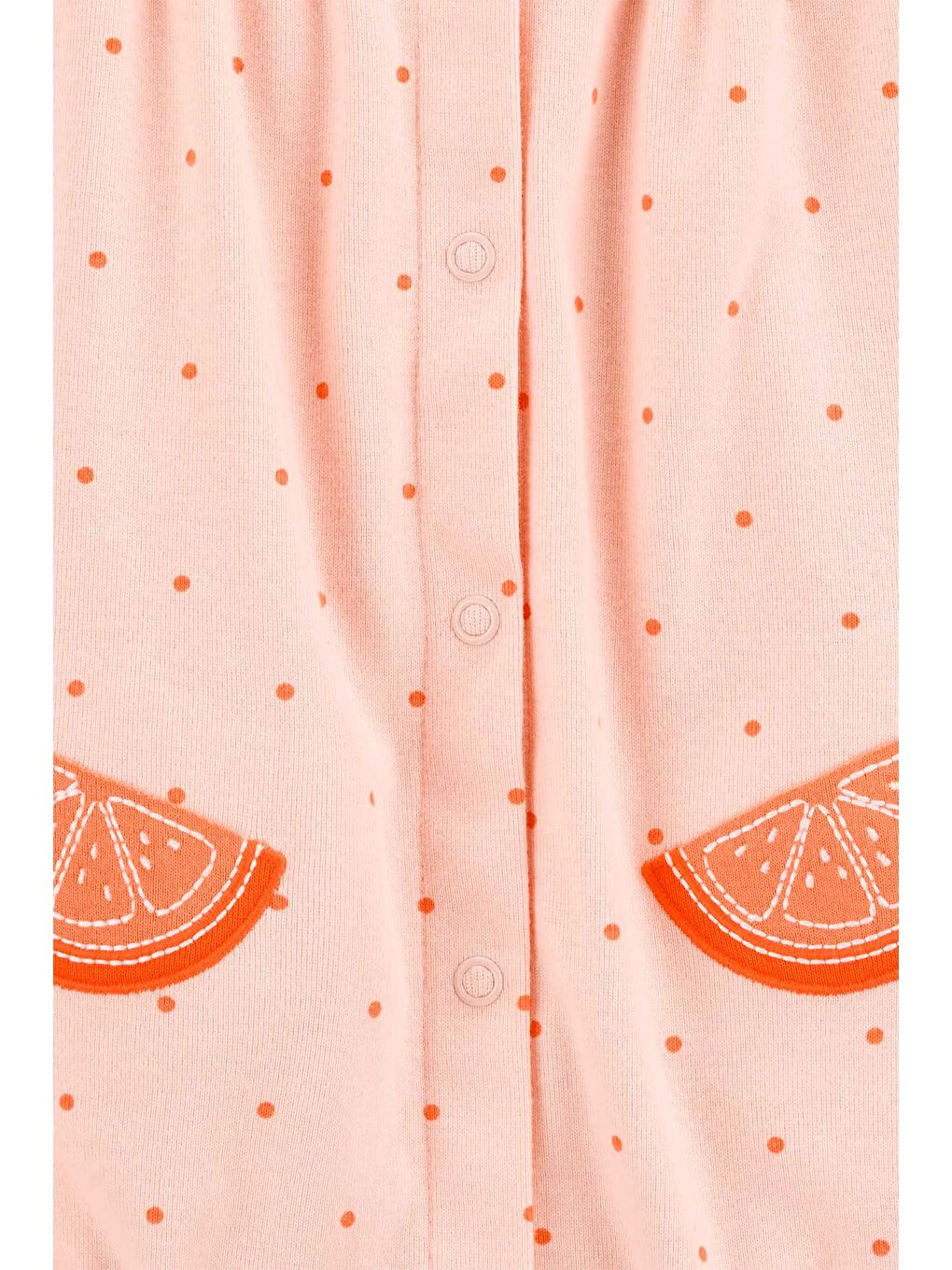 Kız Bebek Kısa Tulum 3 Ay-24 Ay Turuncu-1