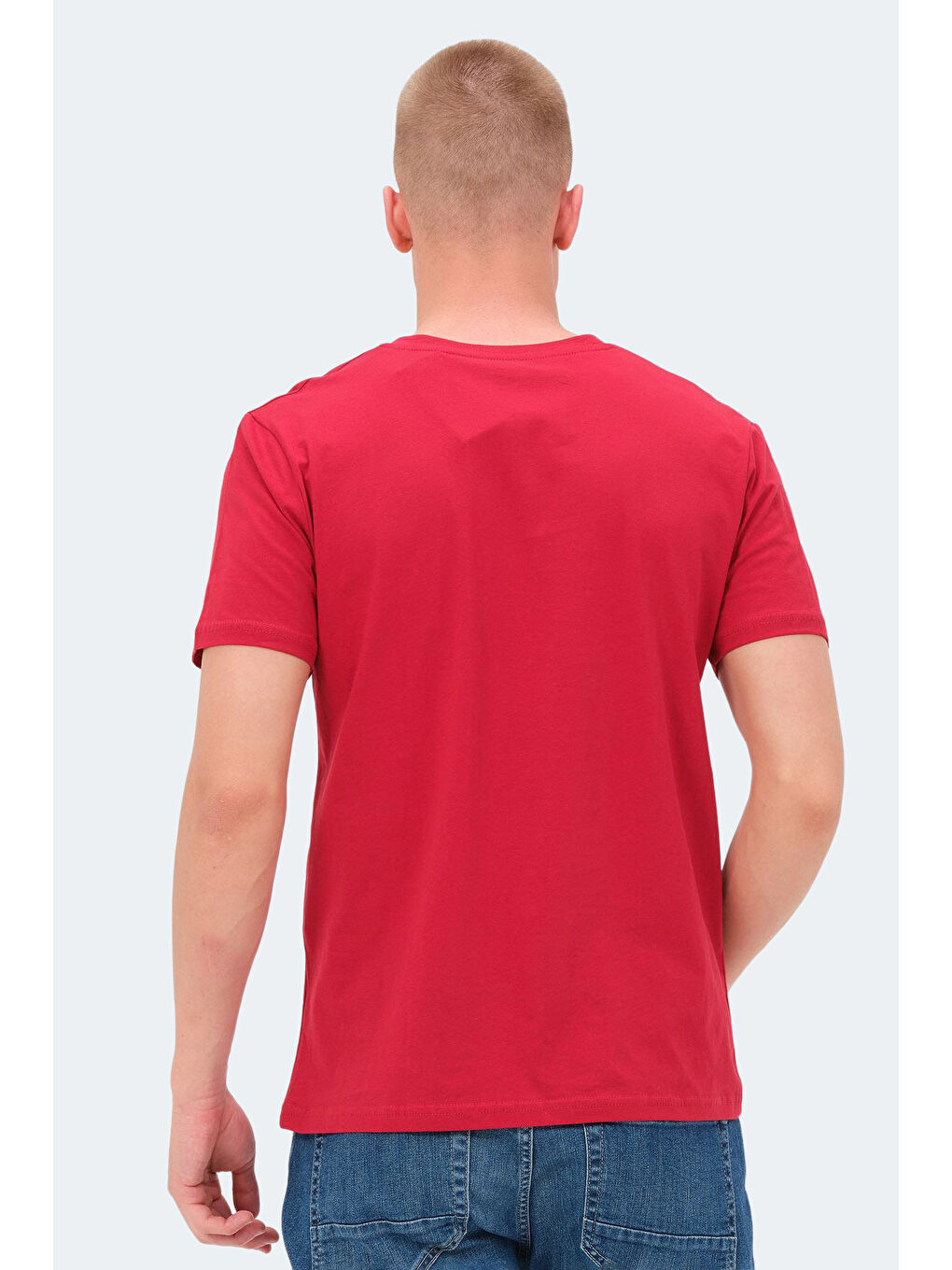 KAIJA Erkek %100 Pamuk Tişört Kırmızı-1