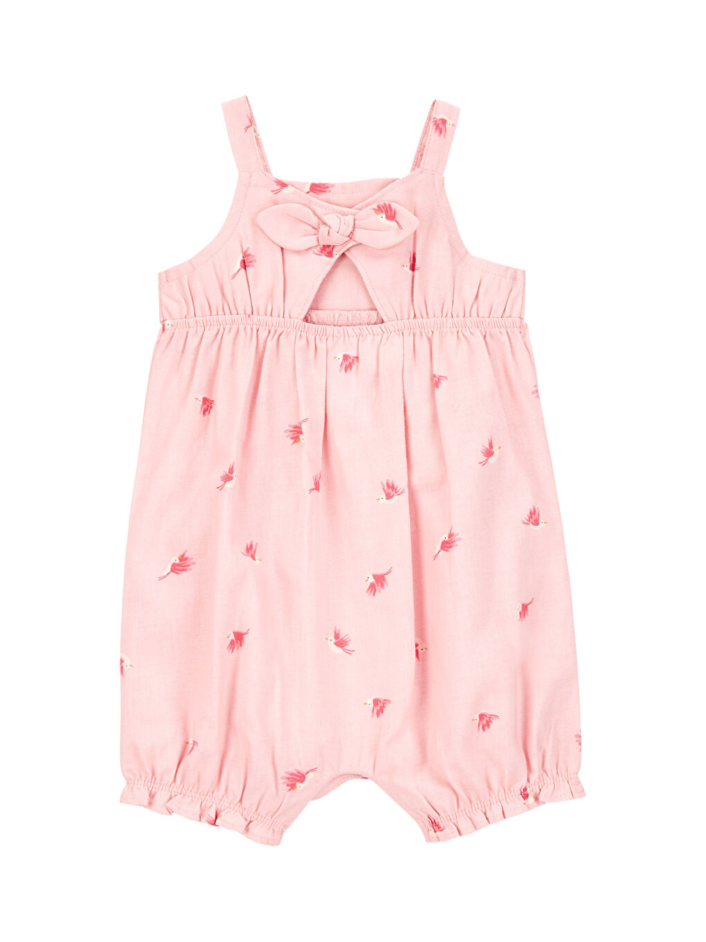 Kız Bebek Kısa Tulum 3 Ay-24 Ay Pembe-1