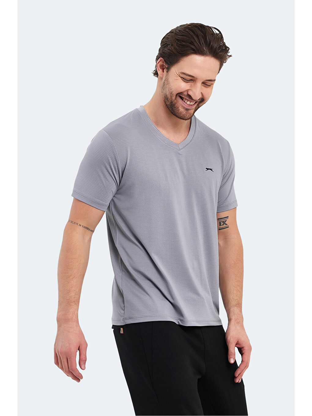 Erkek Tişört Gri-3